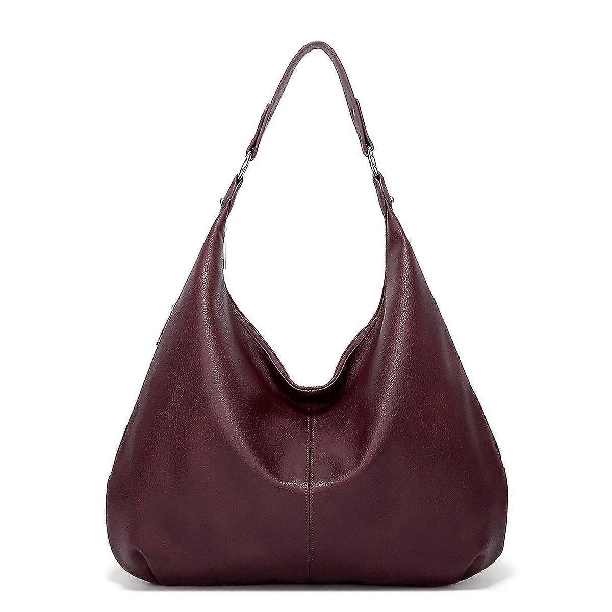 Simple Big Soft Leather Large Shoulder Portable Women's Tote Bags