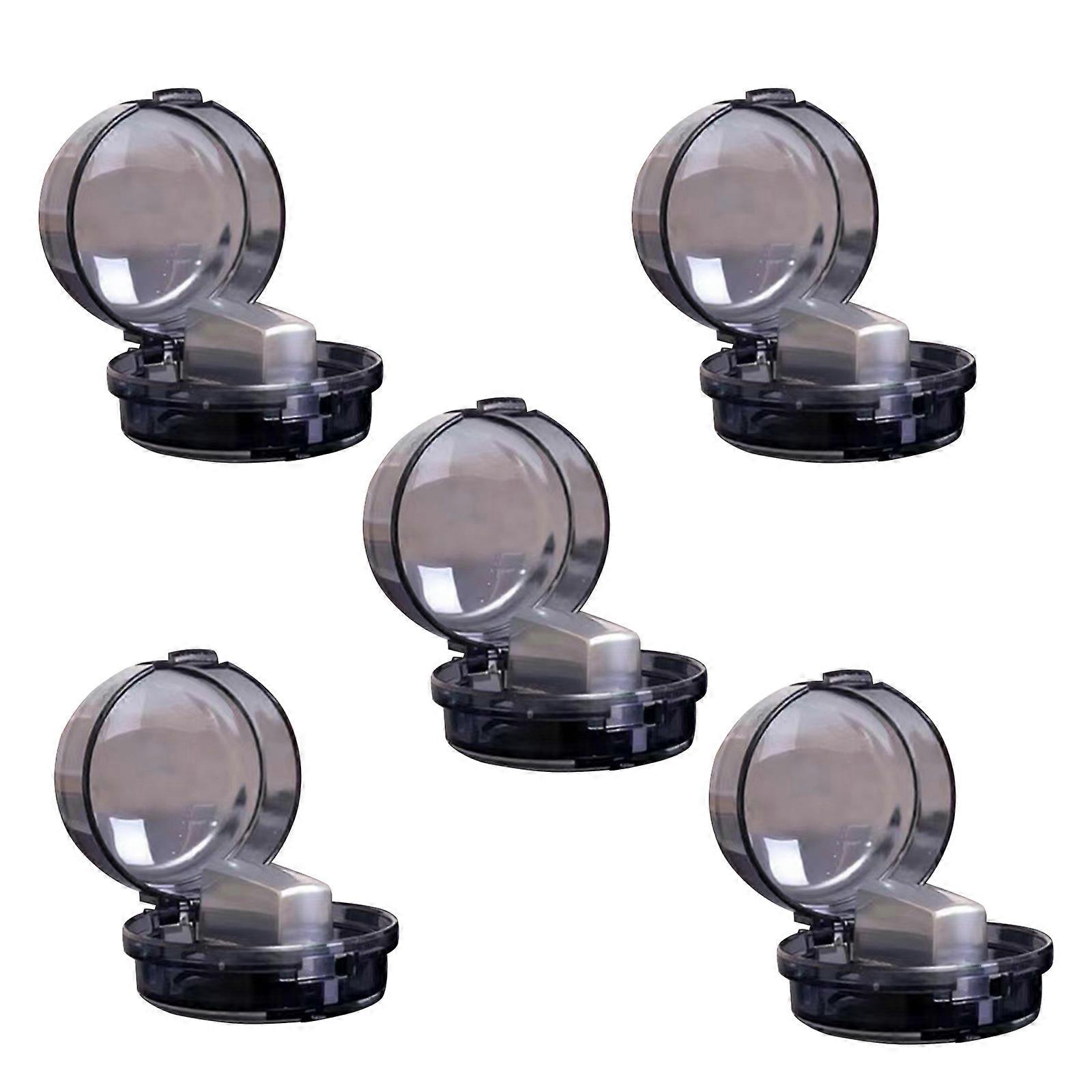 5pcs Children's Fireproof Stove Handle Cover, Universal Size, Plastic Cover