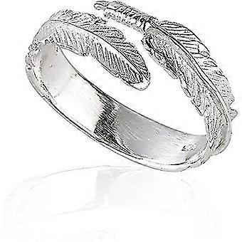 Silver Angel Wing Feather Adjustable Ring Fruugo IE