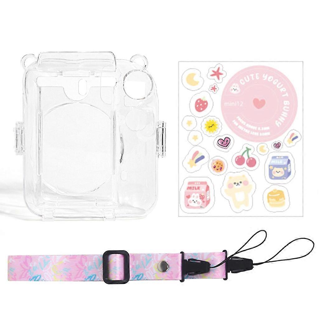 Transparent Camera Case Removable Strap Precise Design for Mini12 Camera