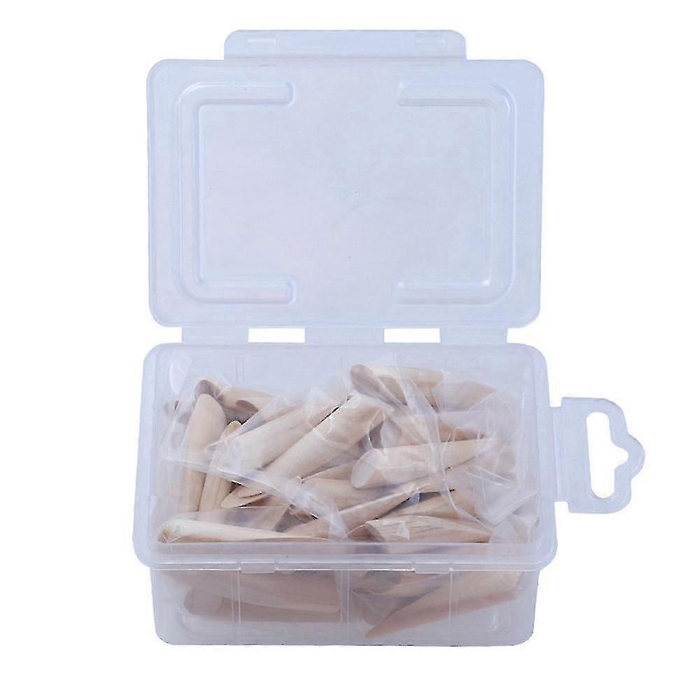 50Pack heltre lommehullplugger 9,5 mm furuplugg for lommehullborjigg trebearbeidingsmøbler skjøtetilbehør