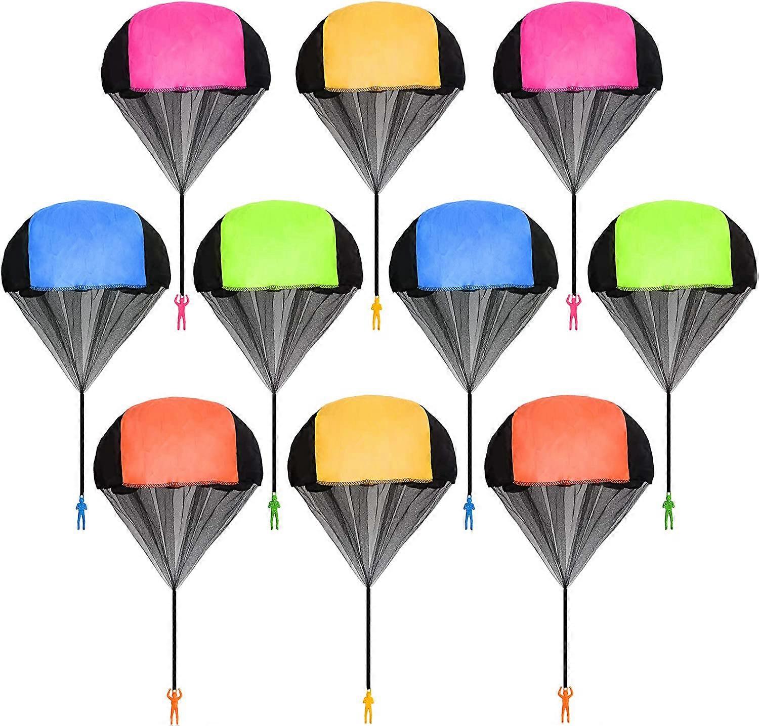 لعبة المظلة من ليدور المكونة من 10 عبوات ، لعبة المظلة المتشابكة ، ألعاب الأطفال في الهواء الطلق ، هدايا الطيران ل 3 4 5 6 7 8 9 10 سنوات لعبة فتاة الصبي