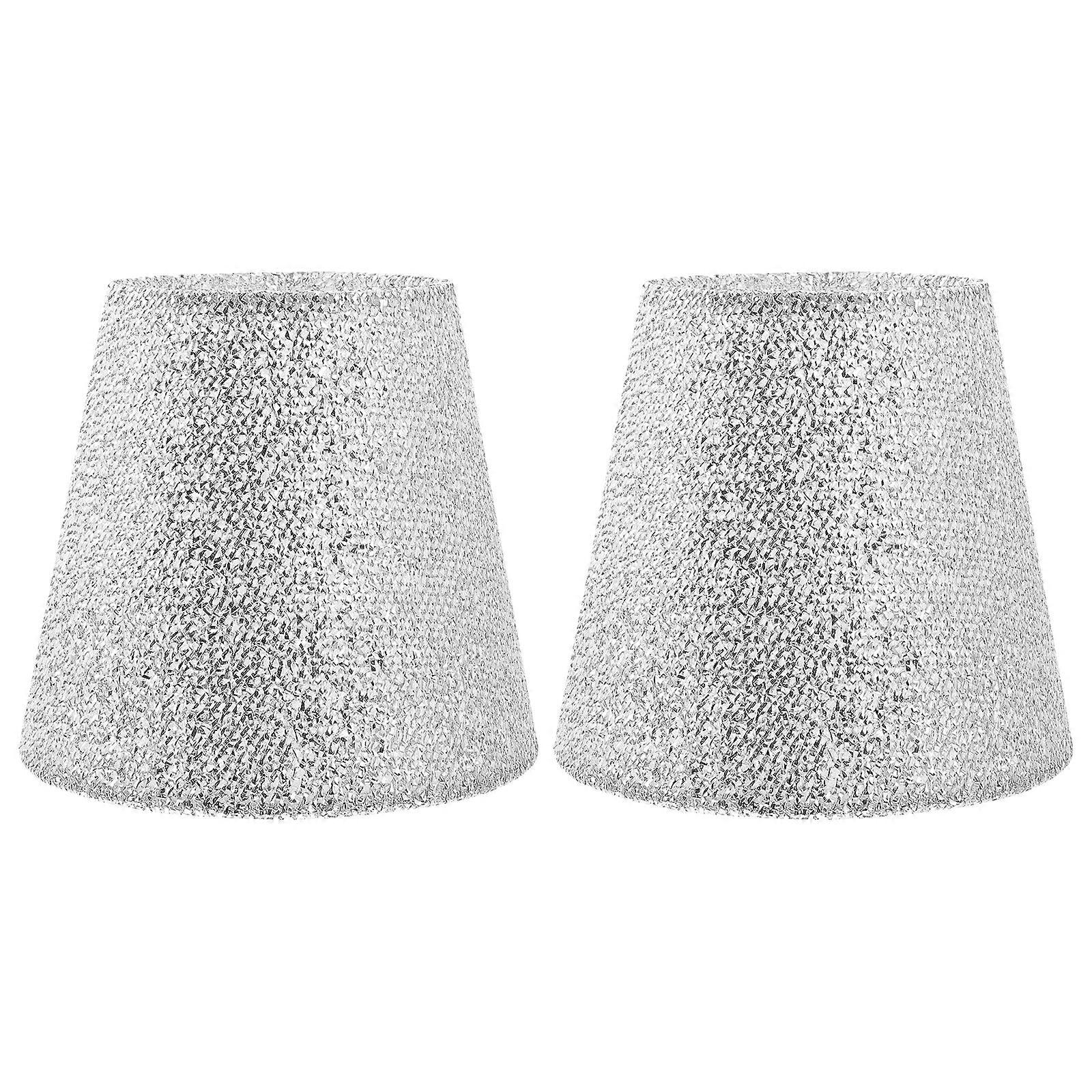 2Pcs Creative Cloth Art Lampshade Table Light Shade Home Light Protector