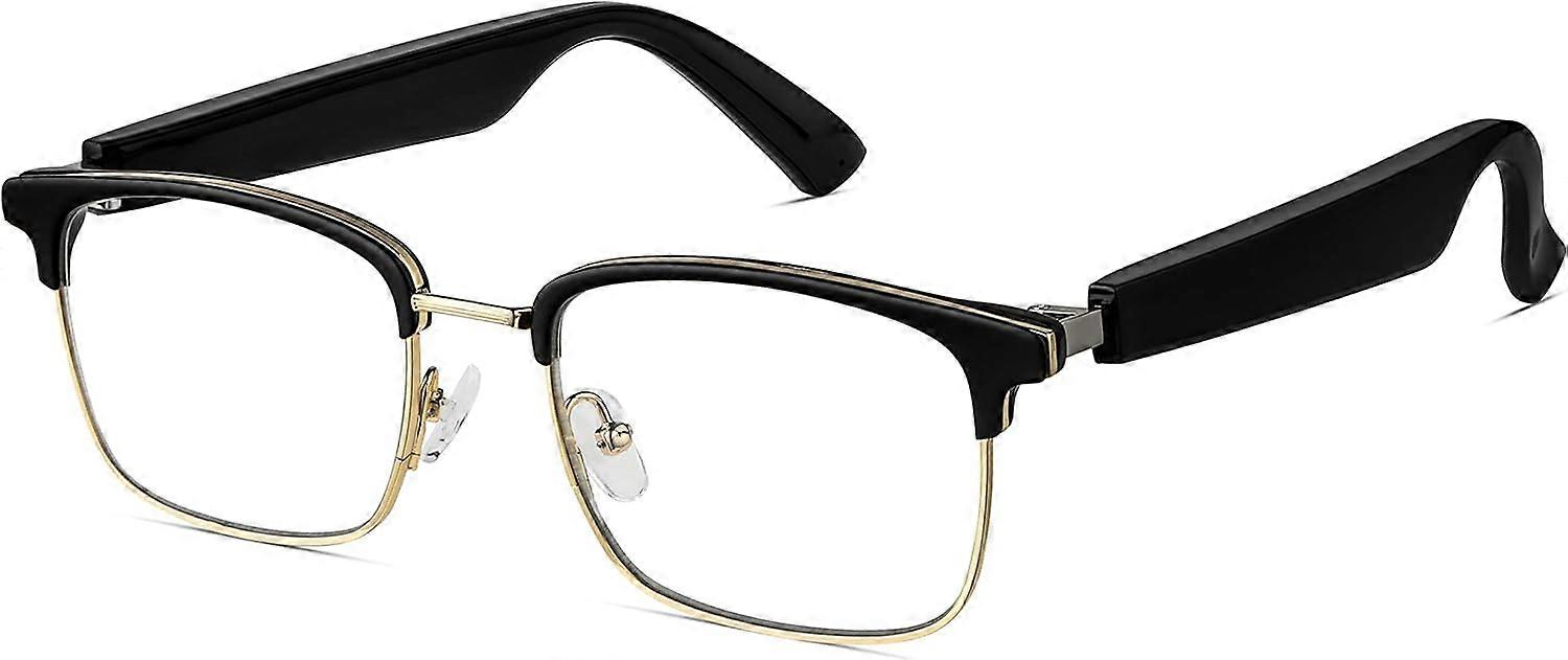 Smart Glasses with Bluetooth 5.0, Metal Frame, Dual Audio Control, Fast Charging, UV Protection