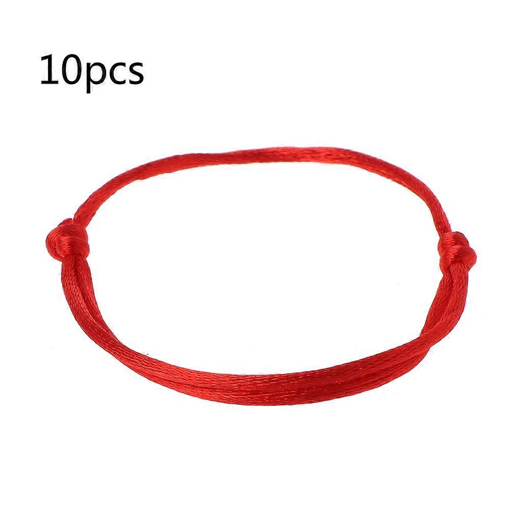 10Pieces Handmade Kabbalah Lucky Red String Bracelet Good Luck for Friendship