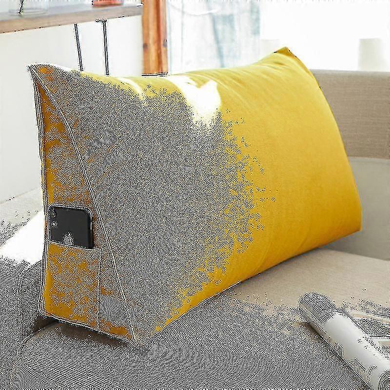 Triangular bed wedge pillow, back-to-back reading pillow - Yvan