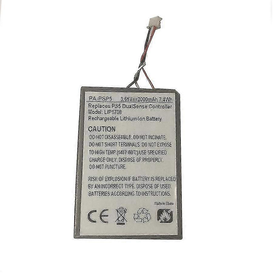 xjBattery Lip1708 para Ps5 Dualsense Gamepad