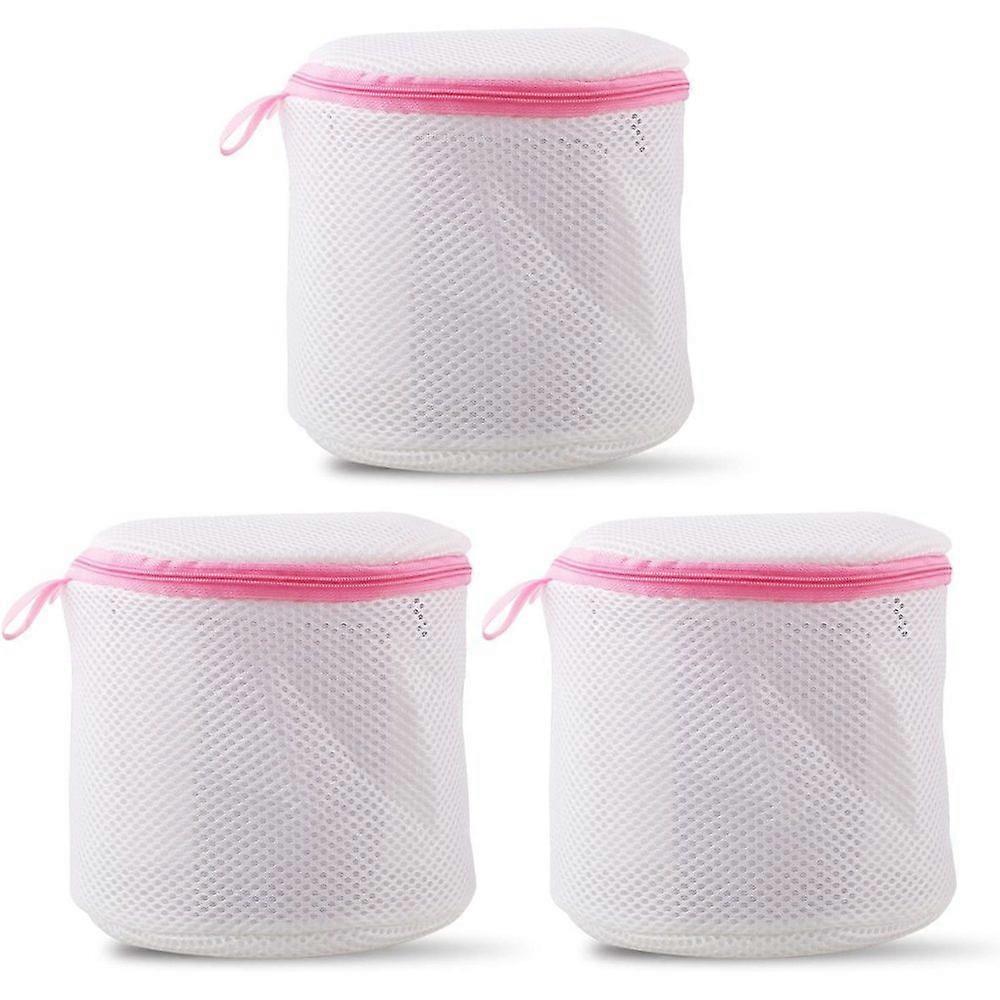 Washing Machine Net, 3 pcs Cylindrical Laundry Bags with Zipper for Machine Washing, Reusable Laundry Net for Shirts