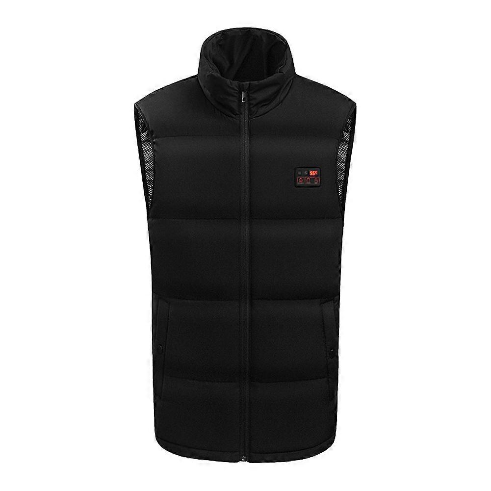 אפוד חשמלי מחומם עם 15 אזורי חימום ו-3 מפלסים לגברים ולנשים, מעיל מותן תרמי בחורף לפעילויות בחיק הטבע