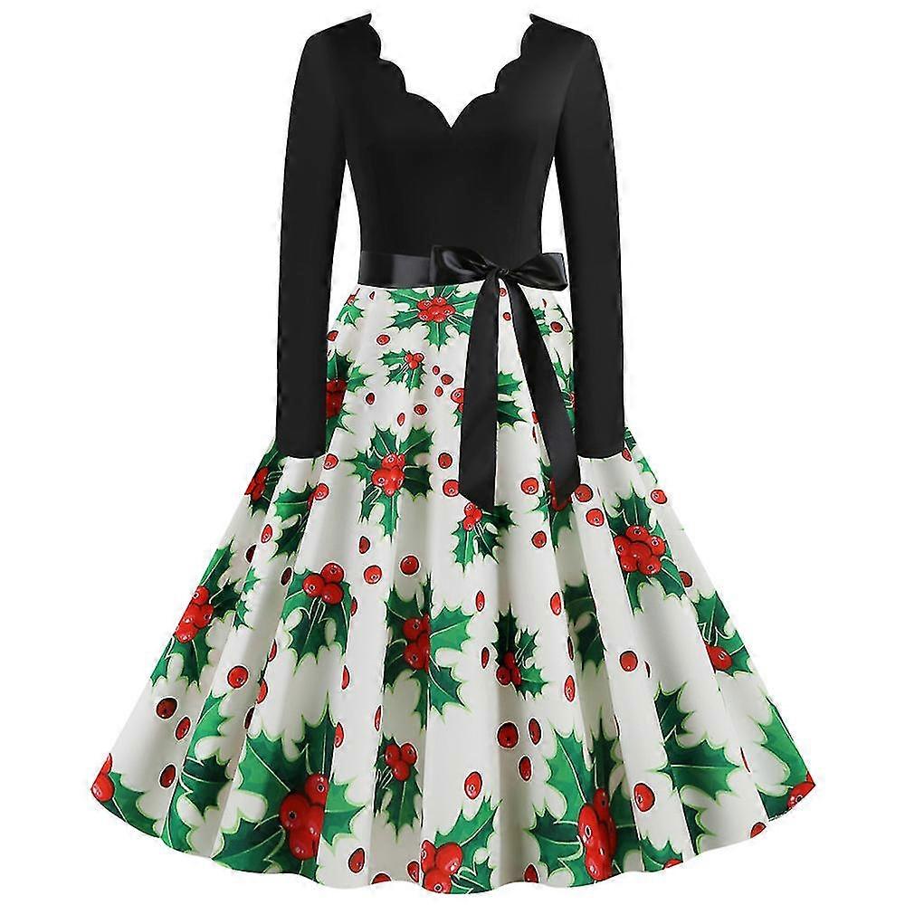 Women Christmas Dress Cartoon Santa Snowman Snowflake Present /gift-MXBC |  Fruugo NO