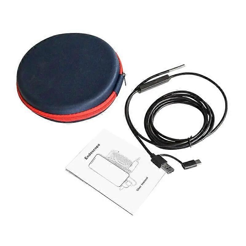 USB Endoscope 3 in 1 Borescope 3.9mm Waterproof for Android Phone Windows PC Mac Y98E