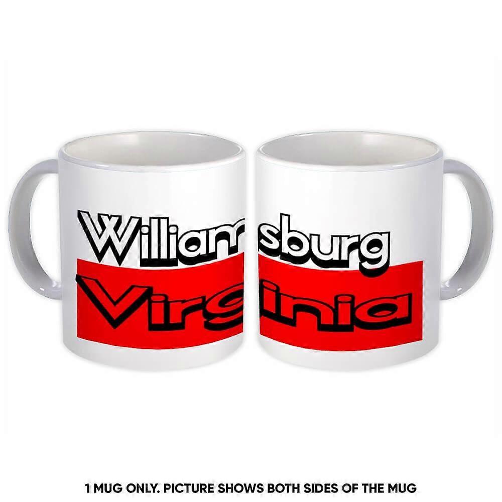 Kubek upominkowy: Williamsburg Virginia Rectangle