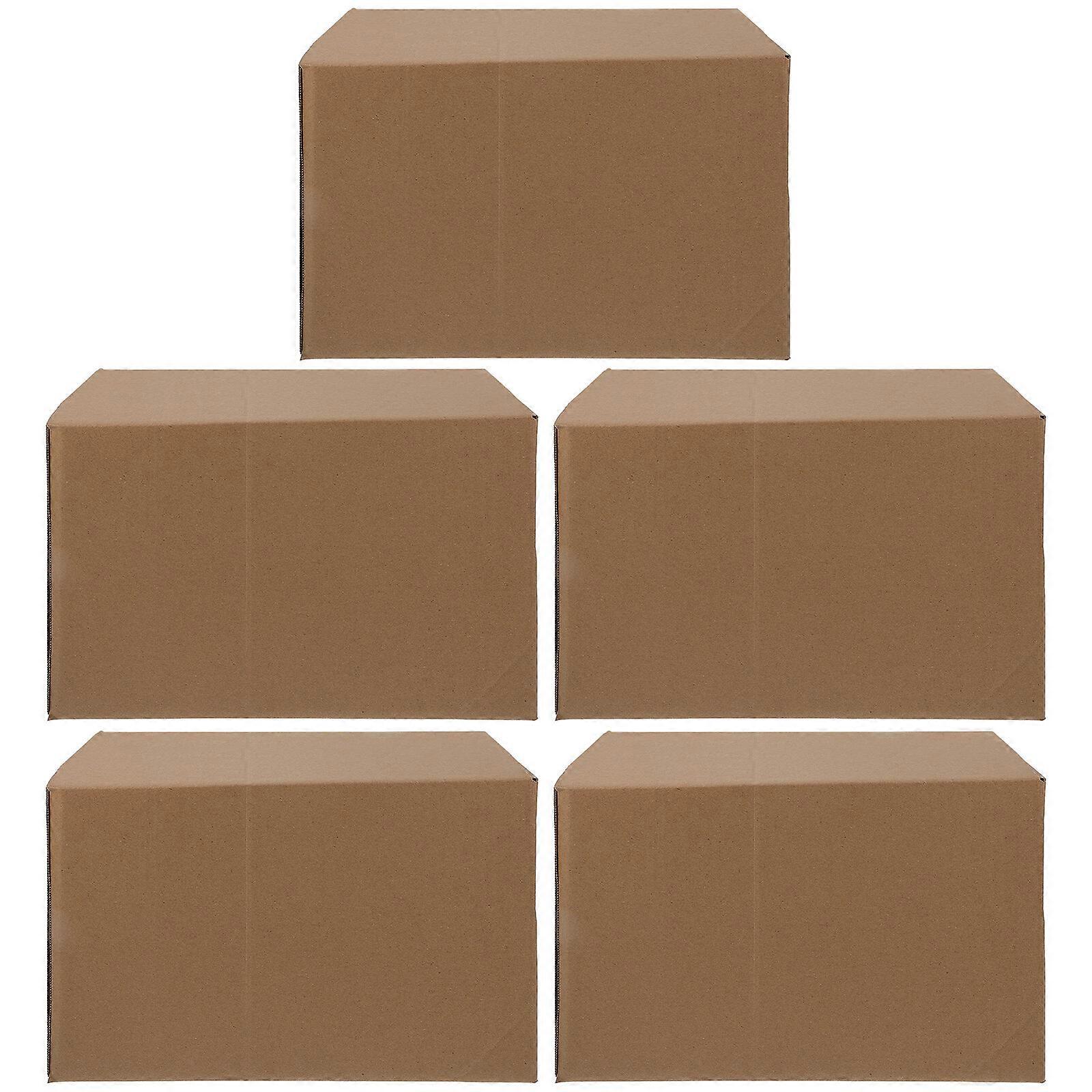 5 Pcs Practical Packaging Boxes Packing Boxes Moving Packing Cartons for Storage