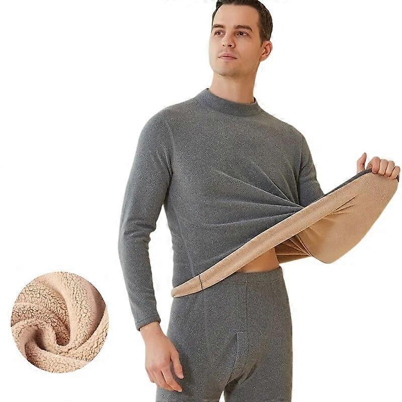 New Winter Thermal Underwear Men Mock-neck First Layer Pieces