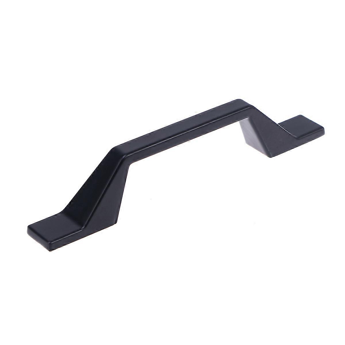 Flat Black Modern Door Knob Solid Two Holes Cabinet Handle Drawer Pulls for Home Kitchen