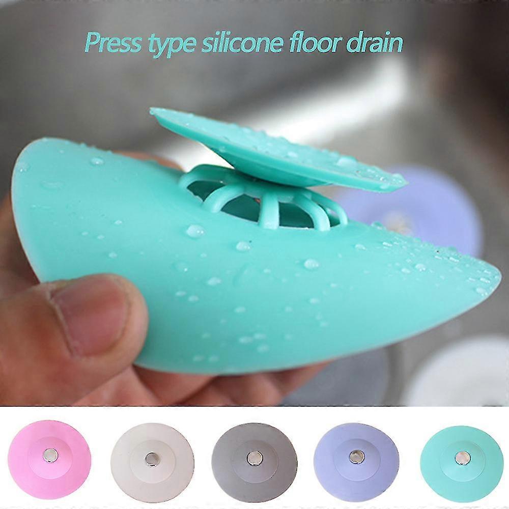 Silicone Floor Drain Plug Bathroom Kitchen Anti-blocking Strainer Sink Filter