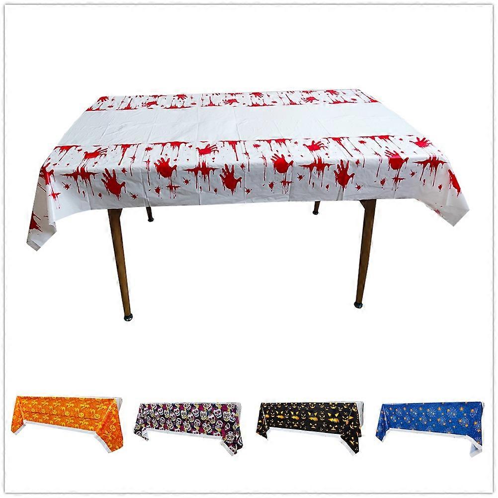 New Halloween party tablecloth thickened disposable horror pattern tablecloth tablecloth
