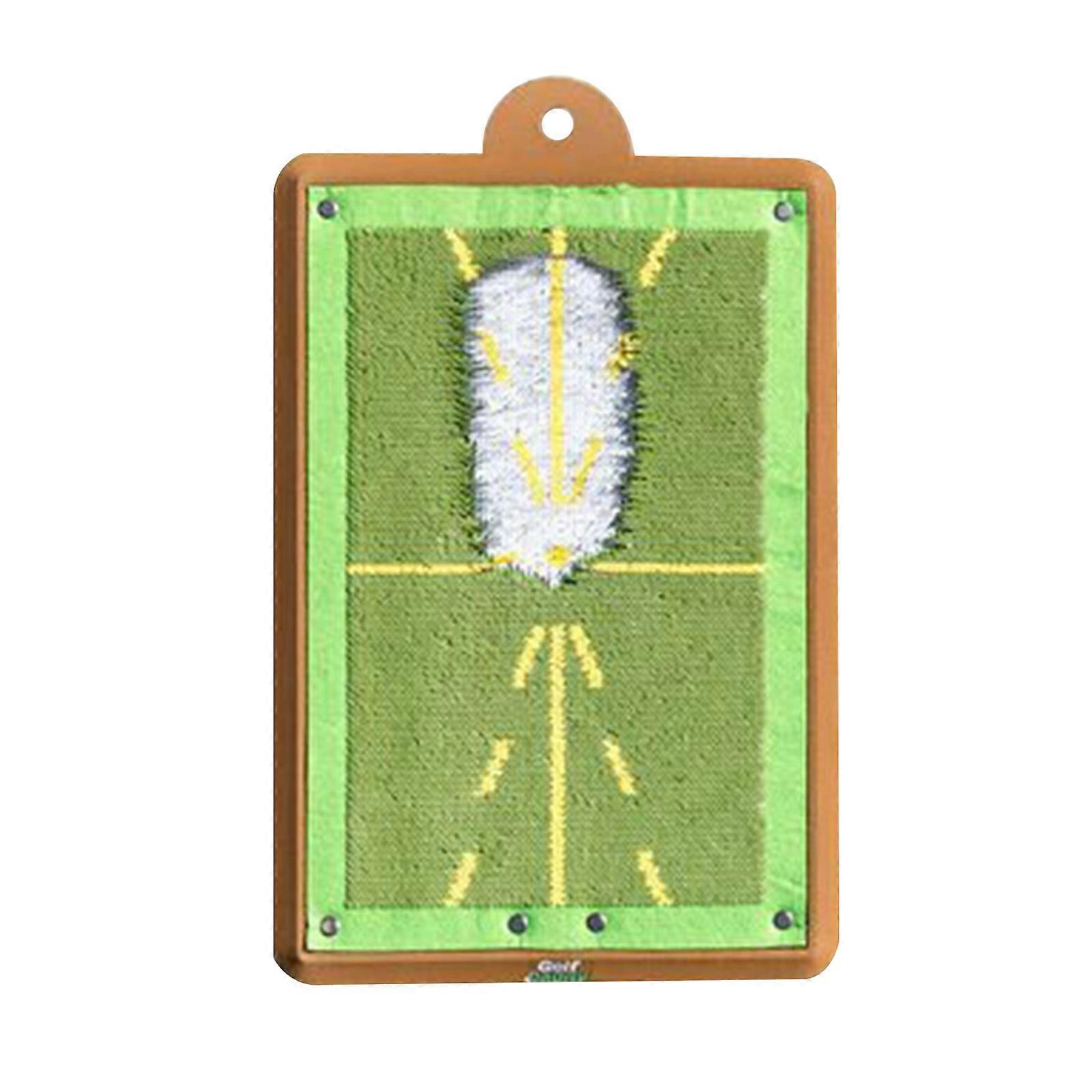 Golf Training Mat Golf Hitting Pad Swing Track Practice Pad with Frame