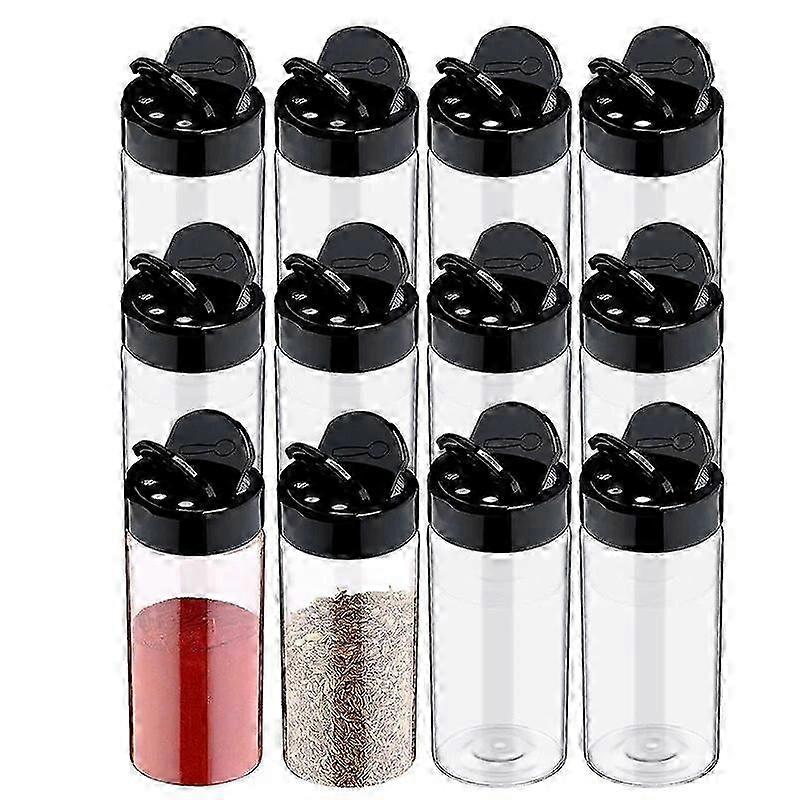 Pot à épices en plastique transparent avec couvercles shaker Récipients d’assaisonnement de cuisine pour la cuisine Stockage des poudres d’épices