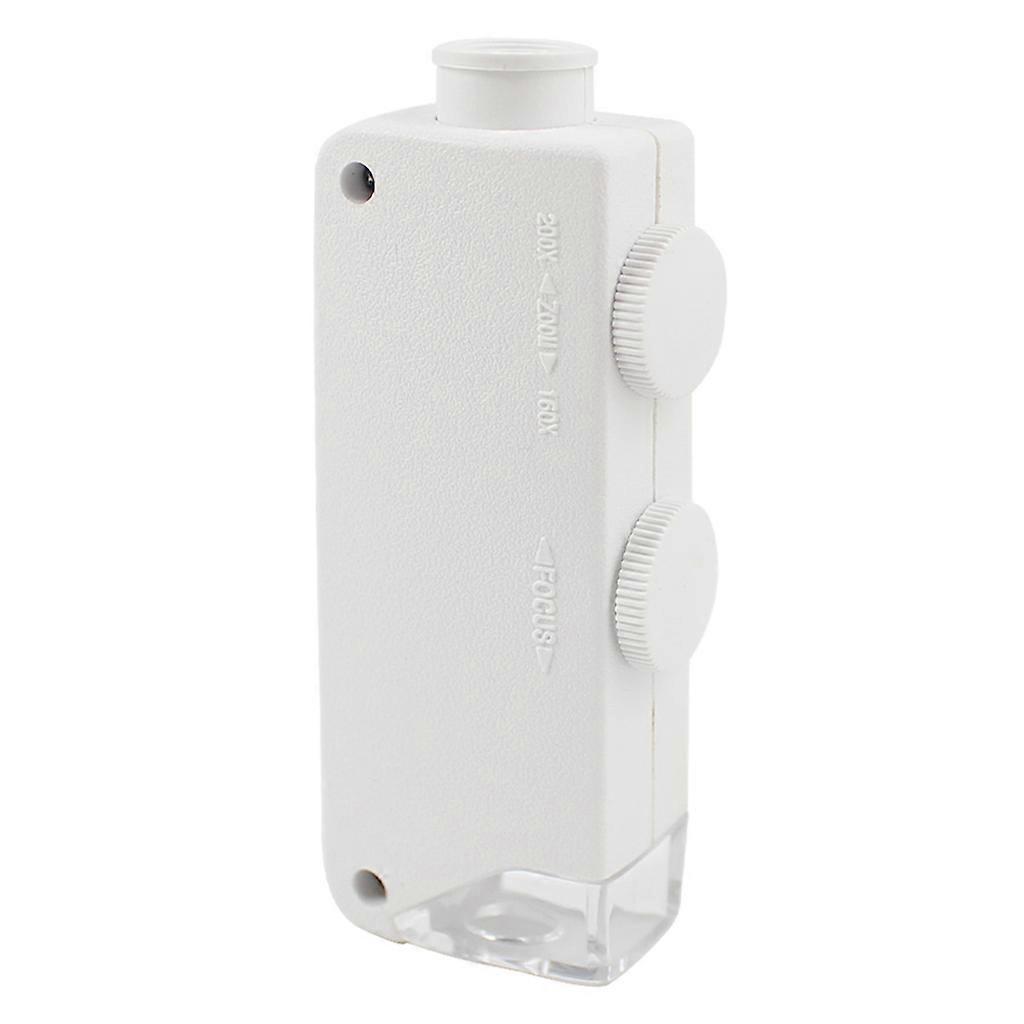 LED Microscope LED Lighted Pocket Microscope Magnifier for Natural Observation