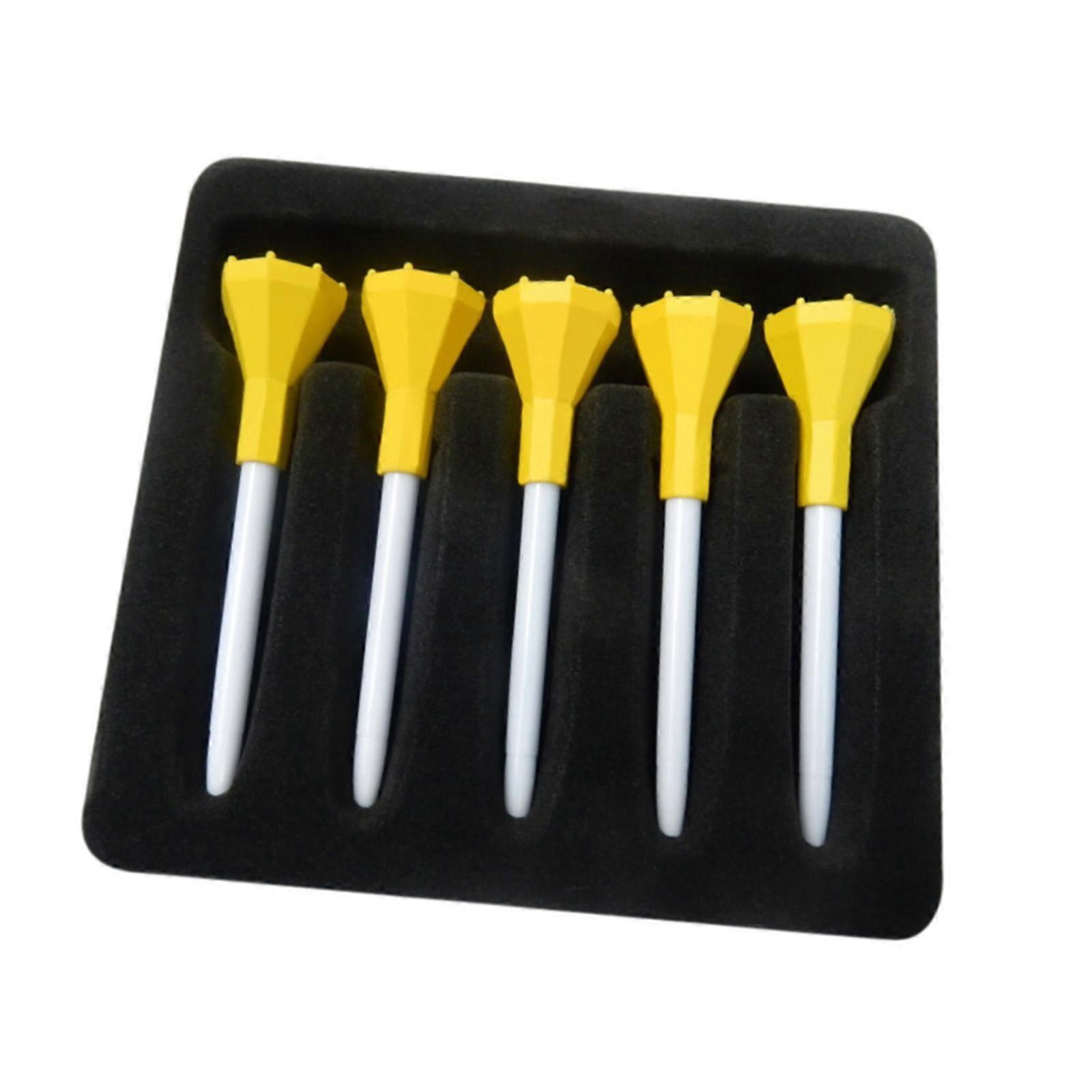 5 Pieces Golf Tees Portable for Driving Range Outdoor Practice Golf Training