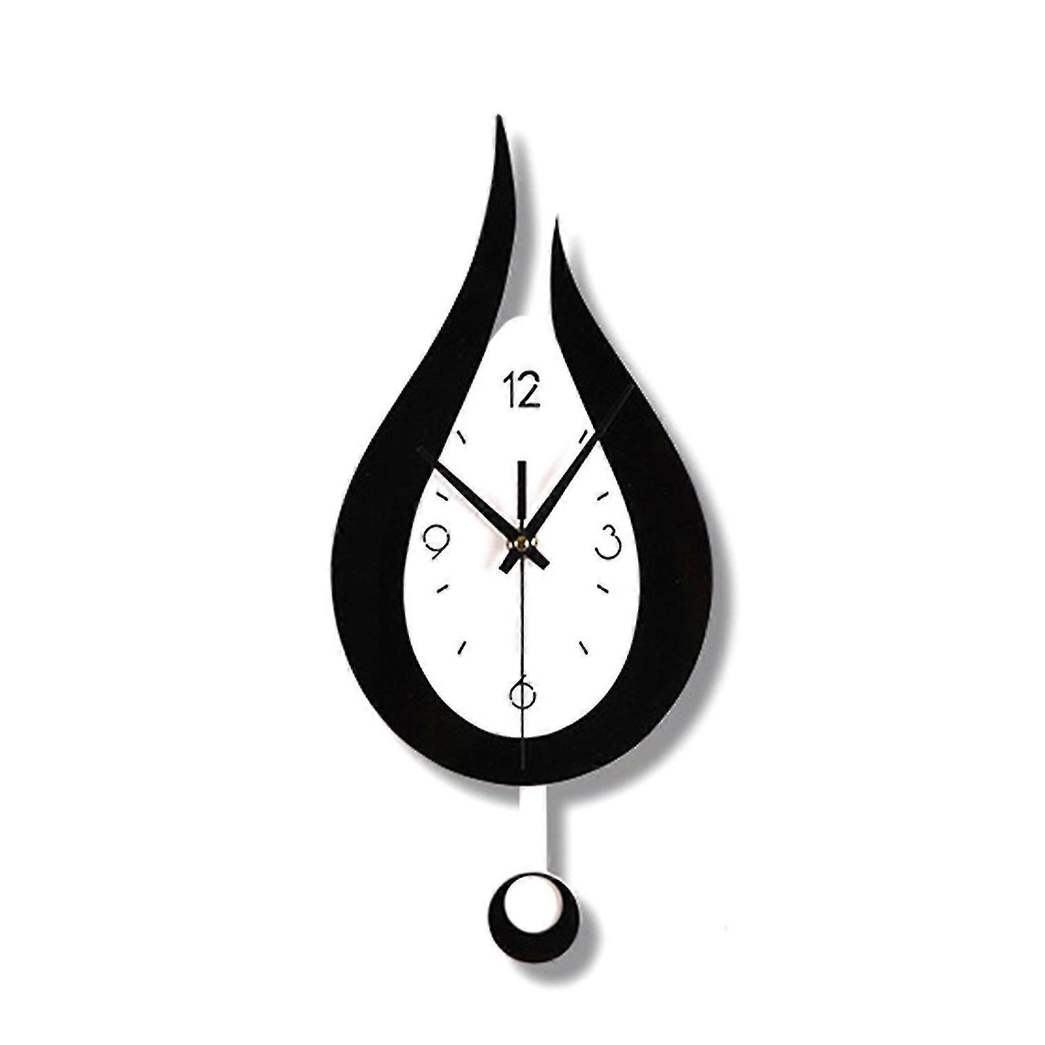 Modern Water Dropping Design Wall Clock Creative Acyrlic Pendulum Clock S2024123016478