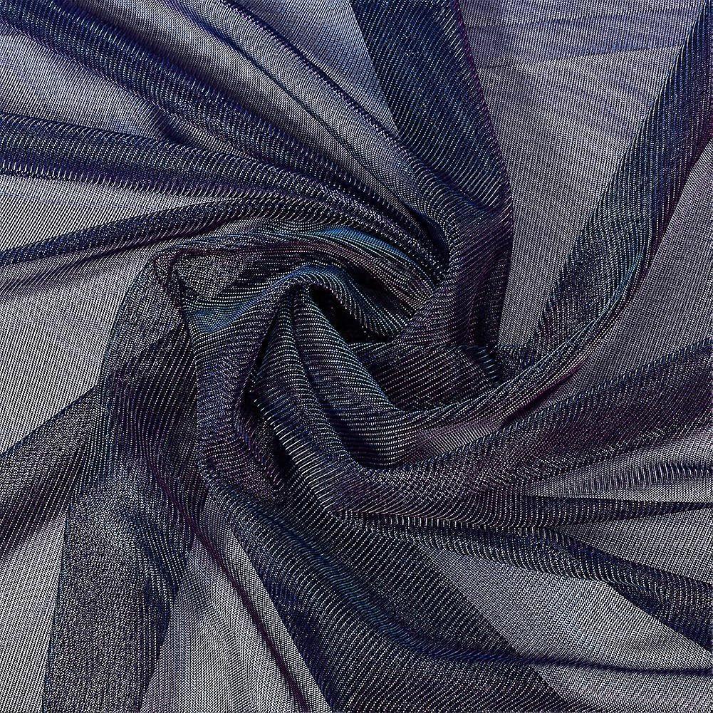 3.2 Yard Sandwich Mesh Fabric Dark Blue 59inch Light Elastic Spacer Mesh Fabric Slide Silk Stretch Mesh Fabric Polyester Mesh Netting for DIY Craft Ha