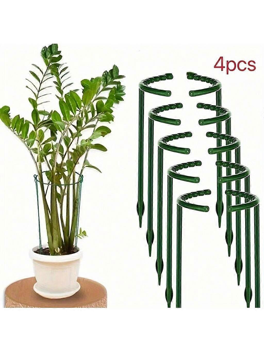 4 قطع ، 9.84 بوصة من البلاستيك دعم النبات كومة الإطار ترتيب الدفيئة نصف دائرة قضيب ثابت نبات زهرة داخلي كرمة تسلق قوس