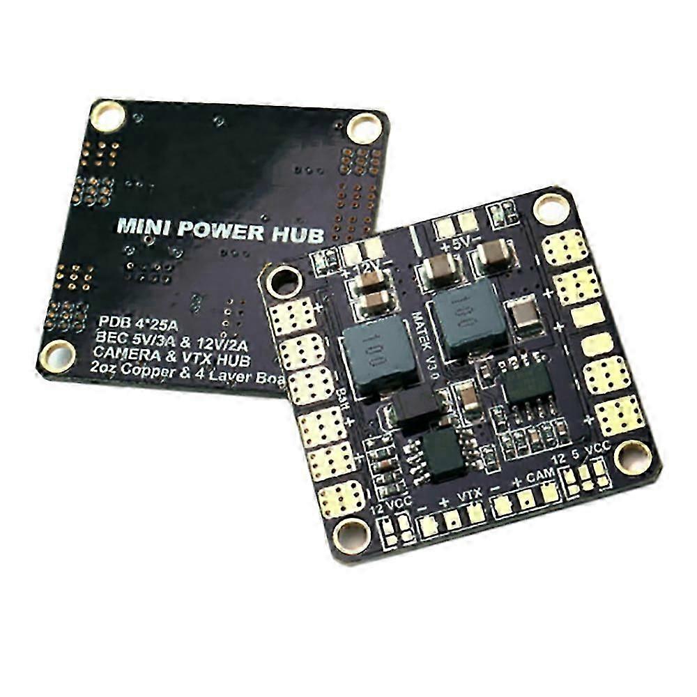 Mini Power Hub Power Distribution Board PDB with BEC 5V & 12V compatible with FPV QAV250 ZMR250 Multicopter Qua