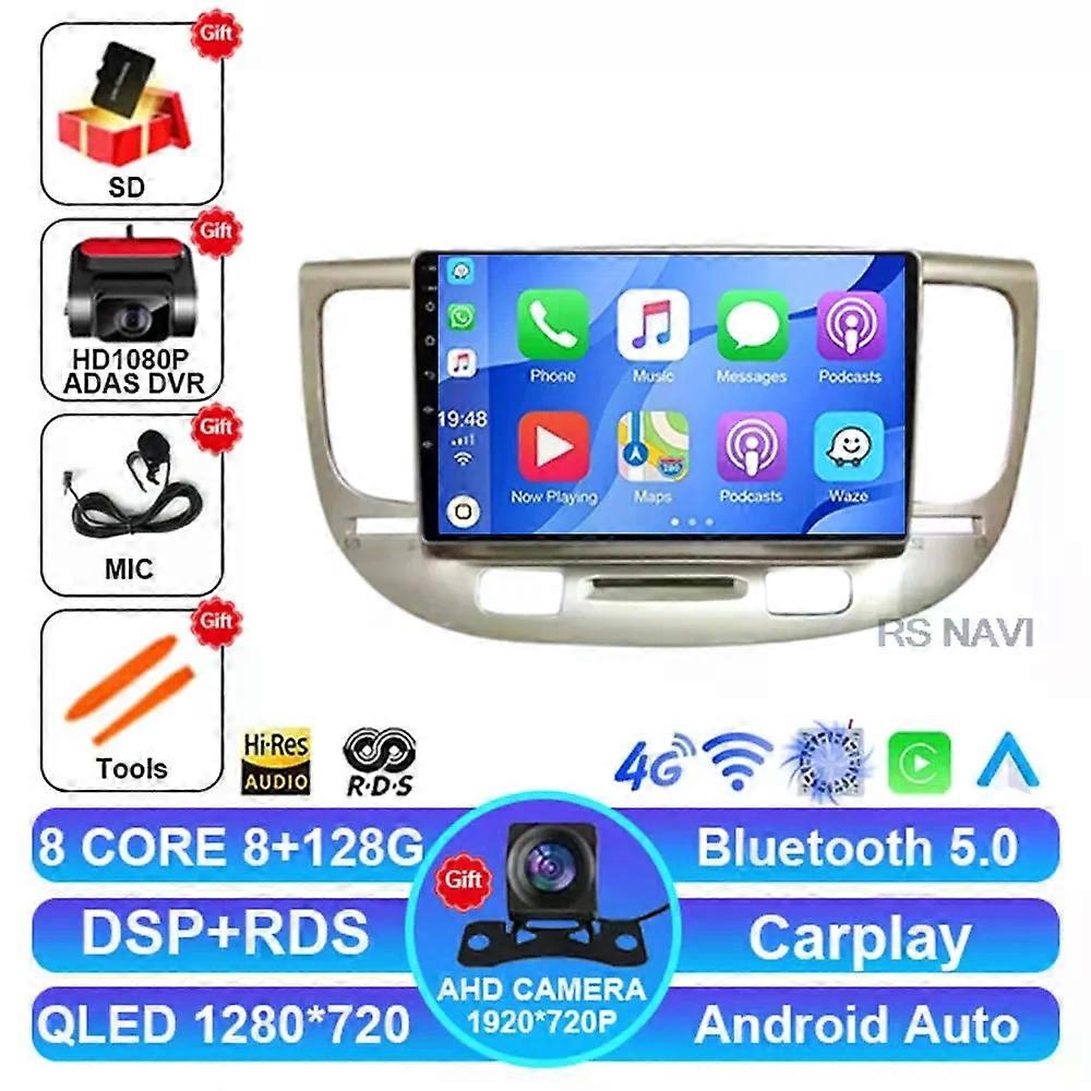 Android 14 Car Radio For Kia Rio 2 Rio2 2005 - 2011 Dsp Head Unit 4g Lte Navigation Dvd Gps Viedo Player 5g Wifi 2din Bt Stereo