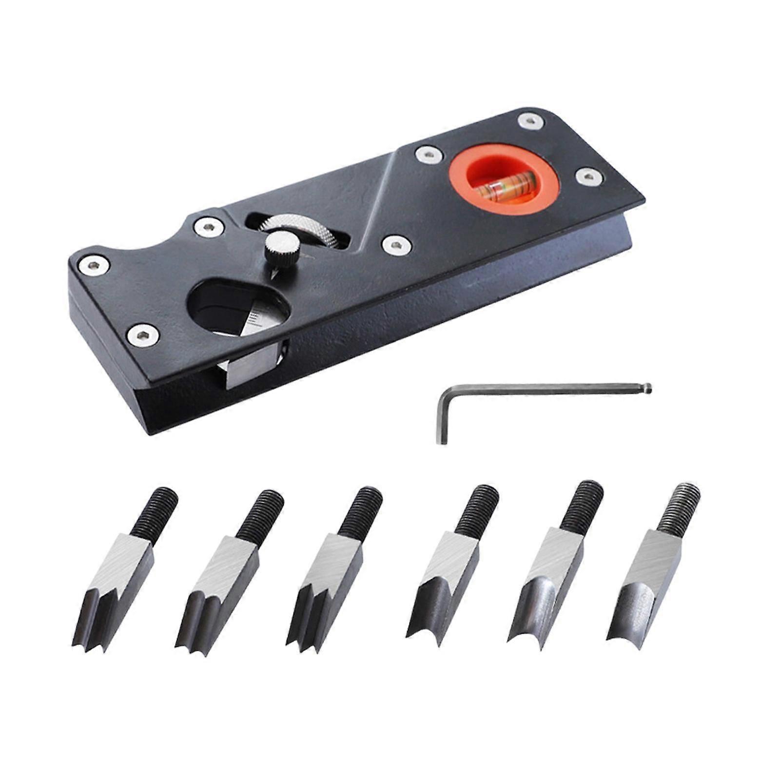 Biselado Biselado Recorte Herramienta de carpintería Cepillo manual para carpintería de 45 grados