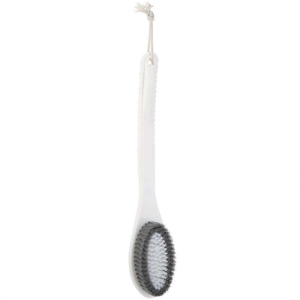 Long Handle Bath Ball Comprehensive Cleaning Brush Shower Brushes Bathing Back Brush(White)