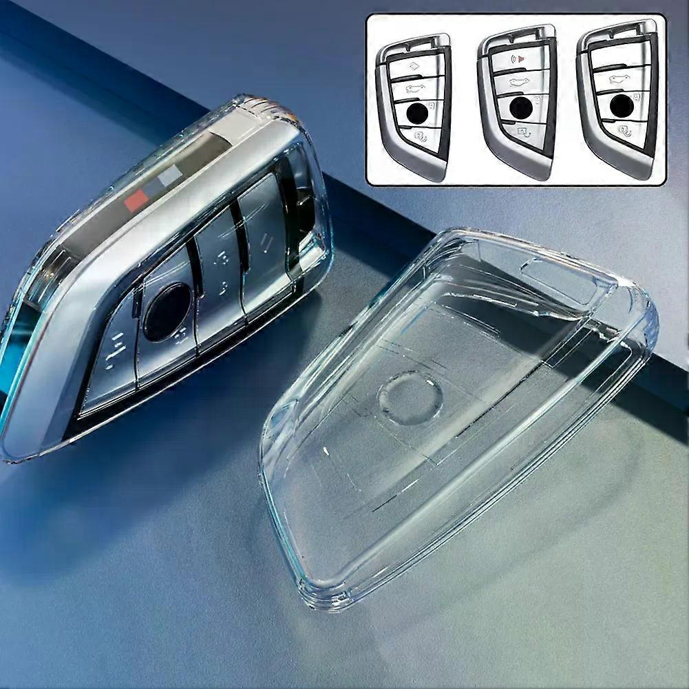 TPU Transparent Car Key Case Cover Holder Shell Fob Remote Key Protector Bag For F20 G20 G30 X1 G05 X6 X7 Car Accessories