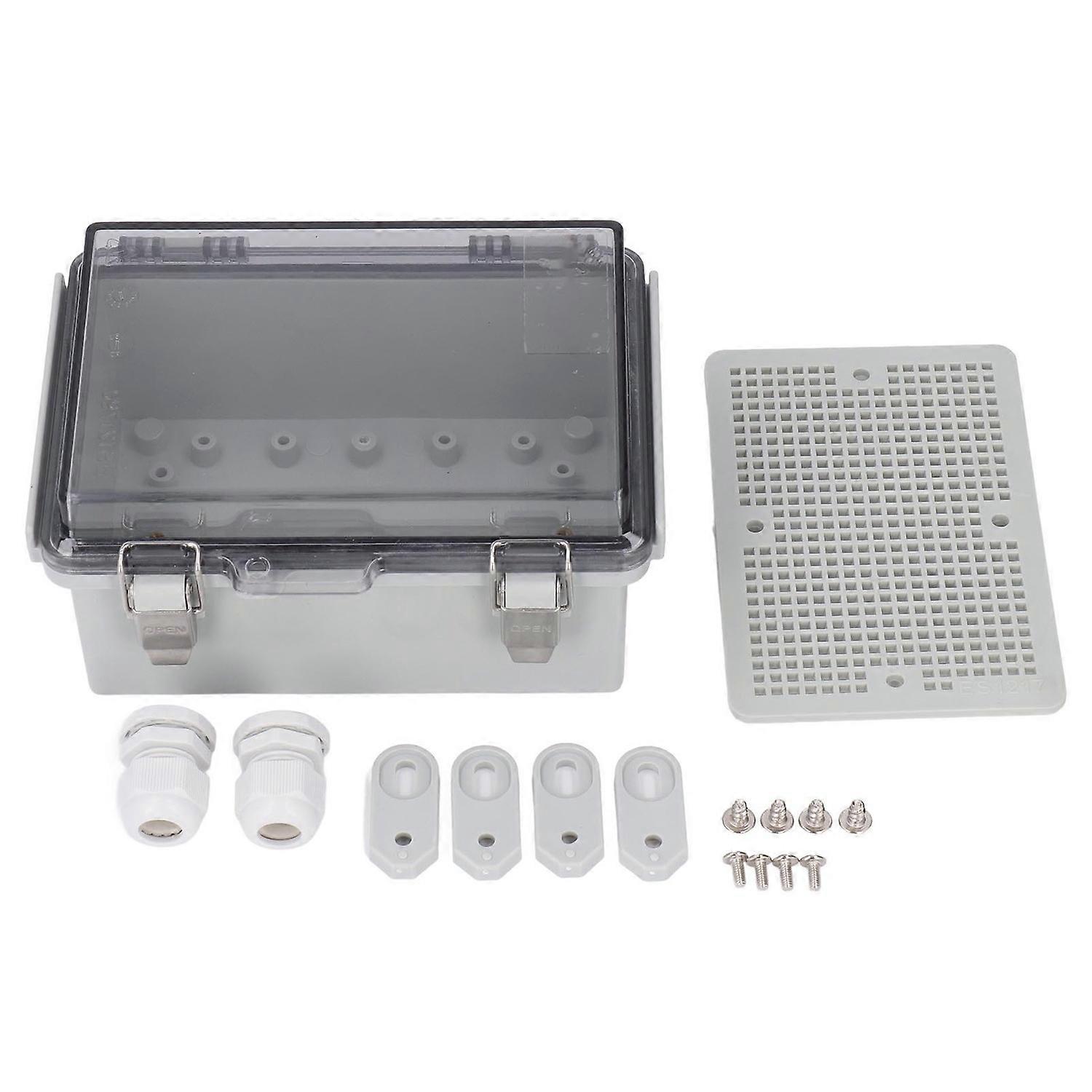 Electrical Junction Box Transparent Cover IP67 ABS Plastic Electrical Connection Box for Power Suppl