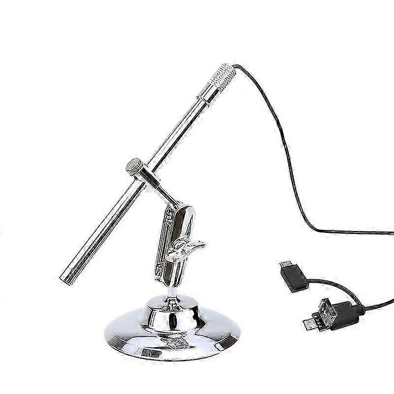 Portable Digital USB Microscope Inspection Magnifier IP67 Waterproof Camera Built-in 8 LED Lights with Advanced CMOS Sensor 10X-200X Magnification for