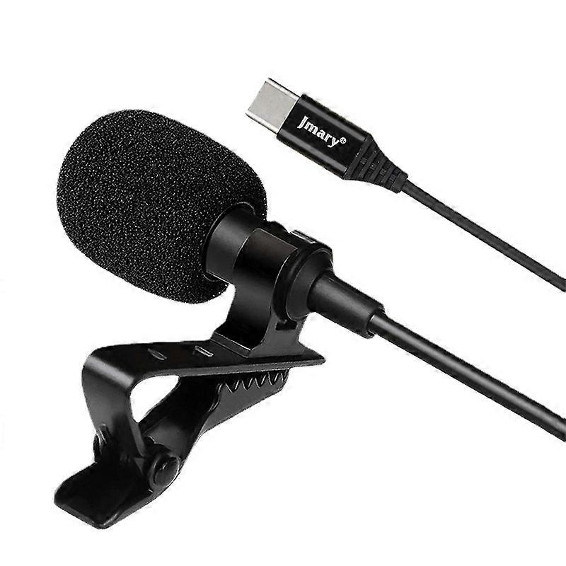 Type A JMARY MC-R2 2m Lavalier Type-C Wired Microphone Interview Video Recording Mic