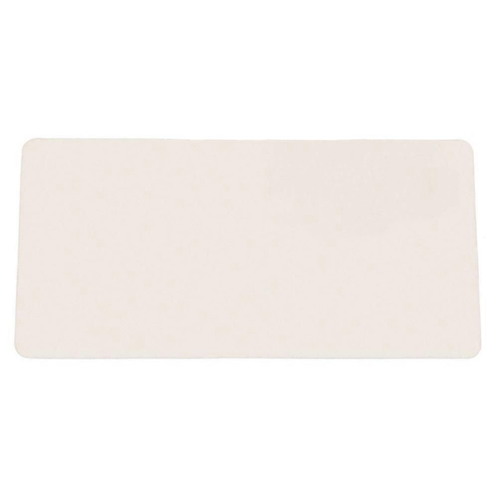 Table mat, desk mat, 80 x 40cm PU table mat, laptop table mat, waterproof desk mat for office or home use, single-sided (white)