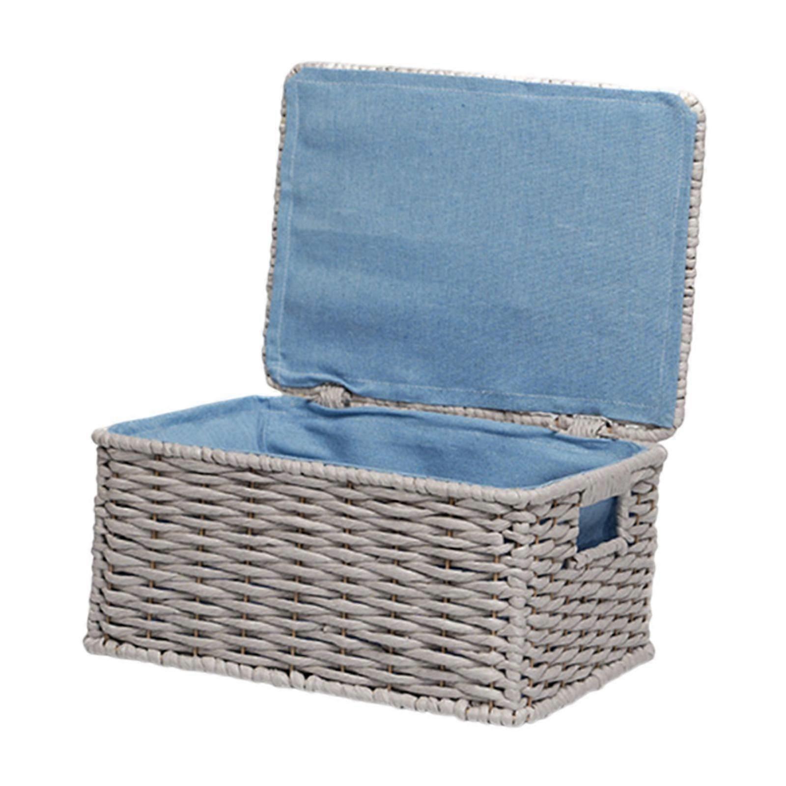Storage Woven Basket Practical Storage Container for Sundries Drinks Clothes Small