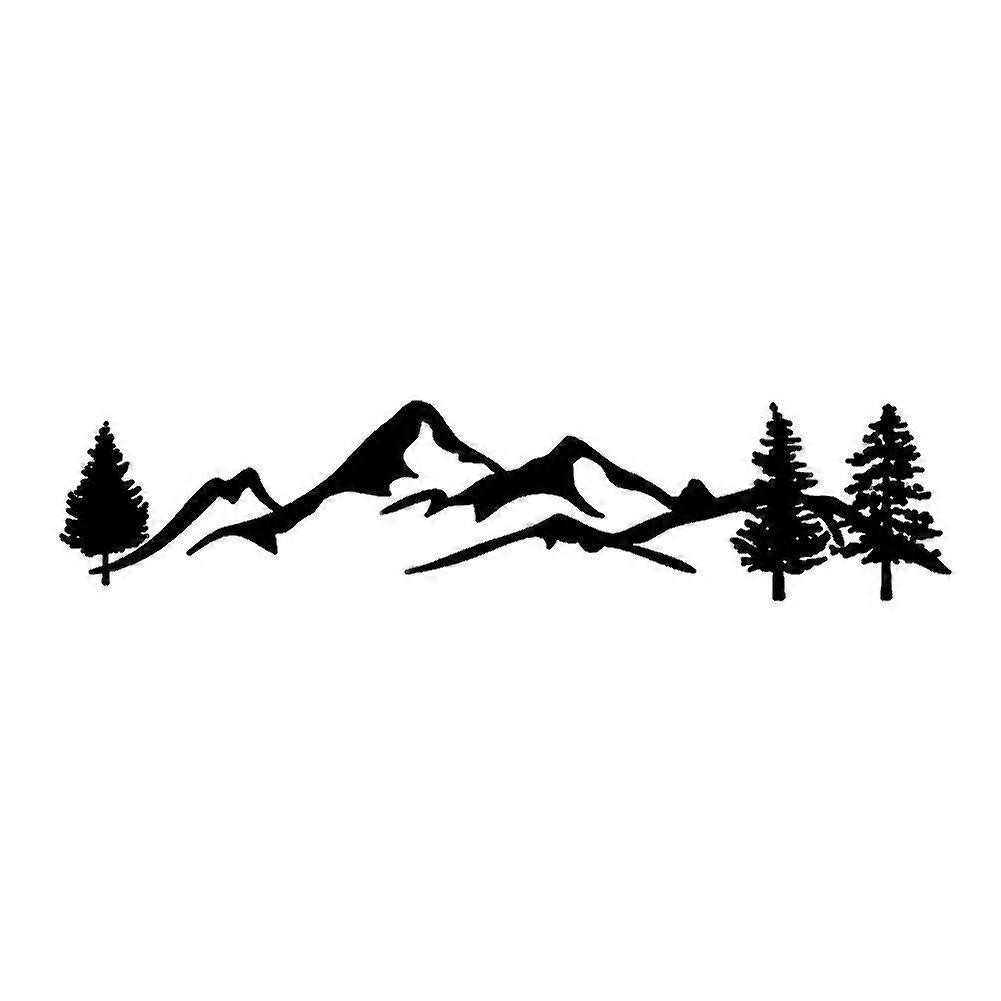 Car Sticker Tree Mountain SUV RV Camper Car-Vehicle Reflective Decals Sticker