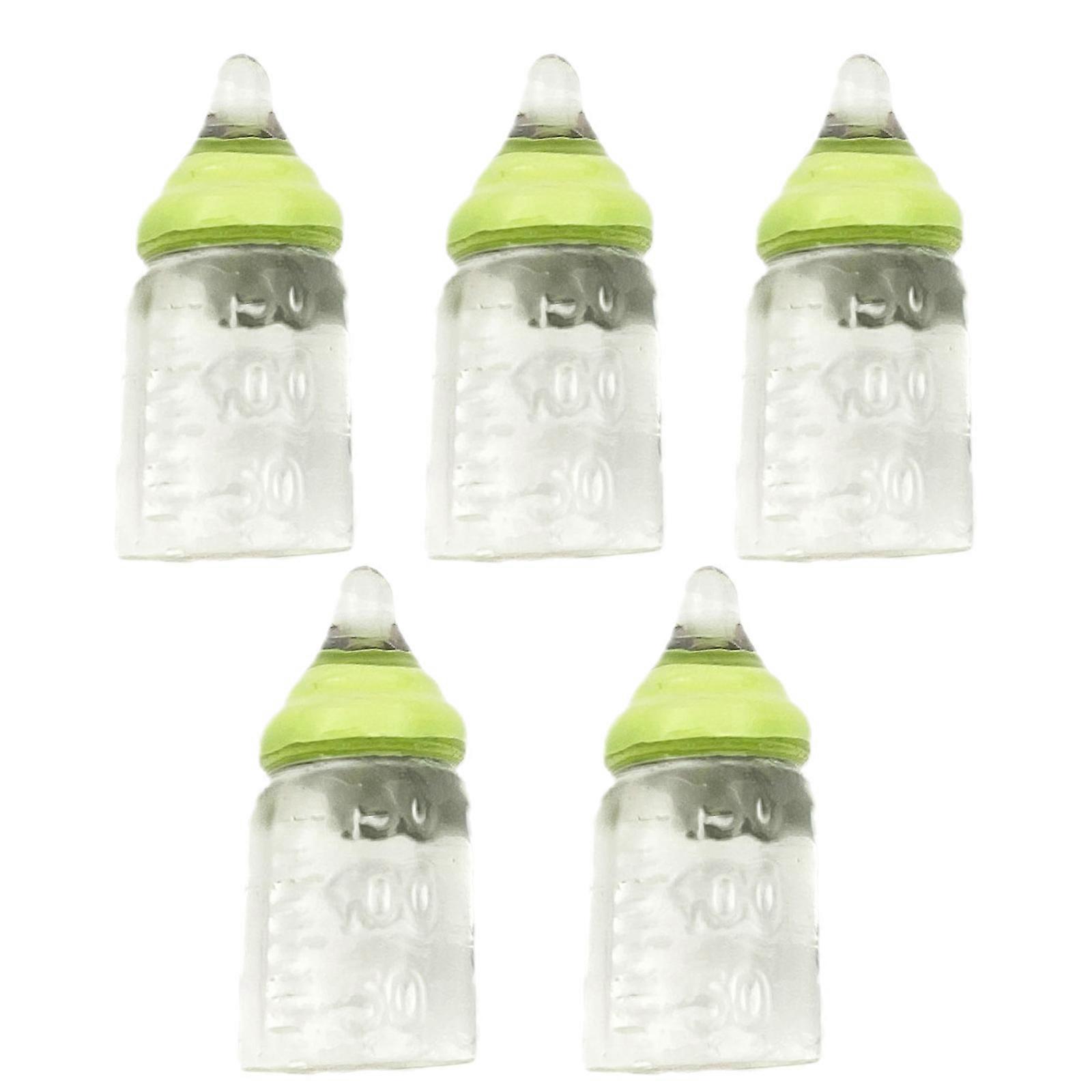 子供のインタラクティブなドールハウスデザートモデル装飾飾り玩具漫画の哺乳瓶退屈を和らげるおもちゃ緑