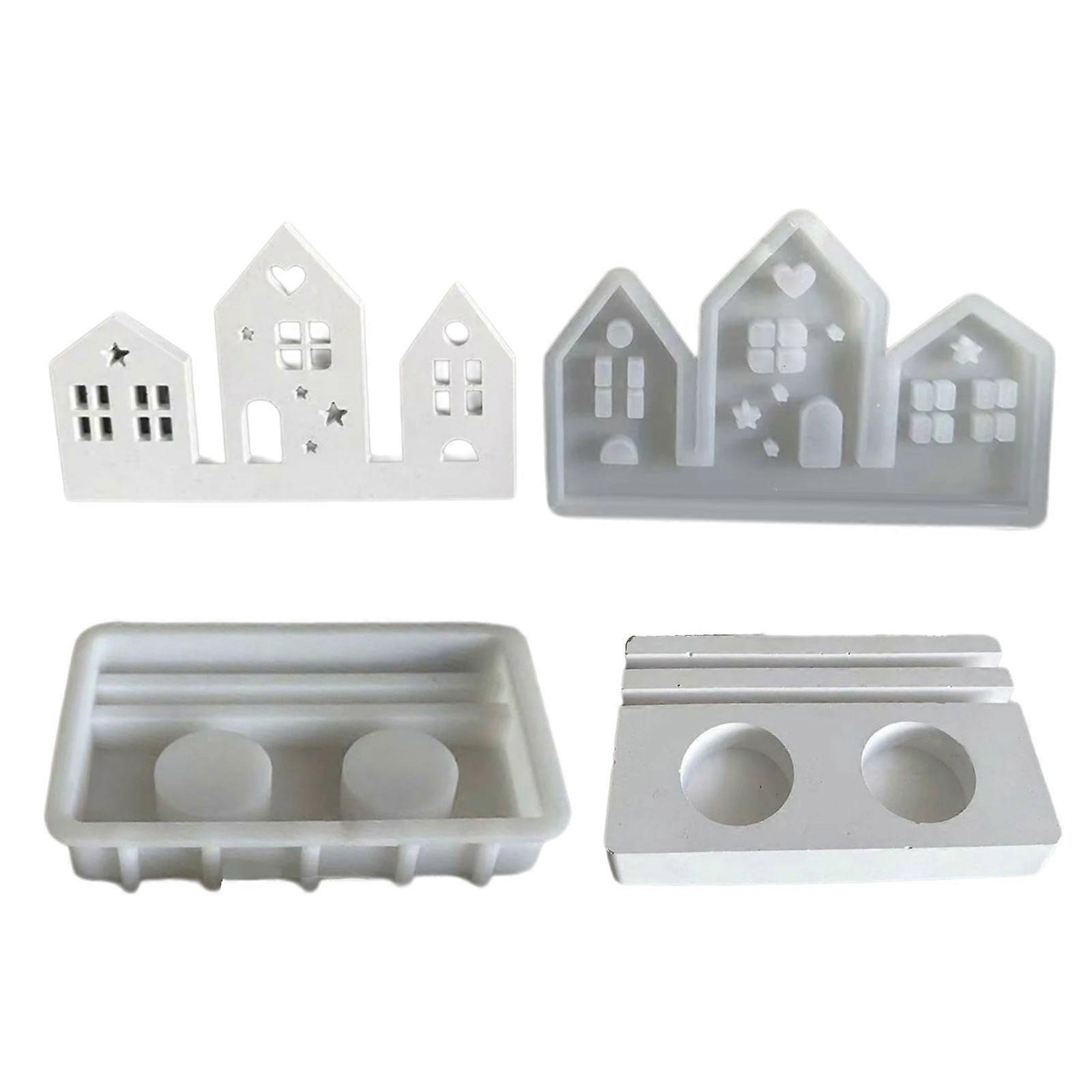 עבודות יד הכנת תבניות פמוטים סיליקון DIY פמוטים תלת מימדיים יציקות בעבודת יד מתנה חימר מלאכת יד קישוטים תבניות עם פמוט א