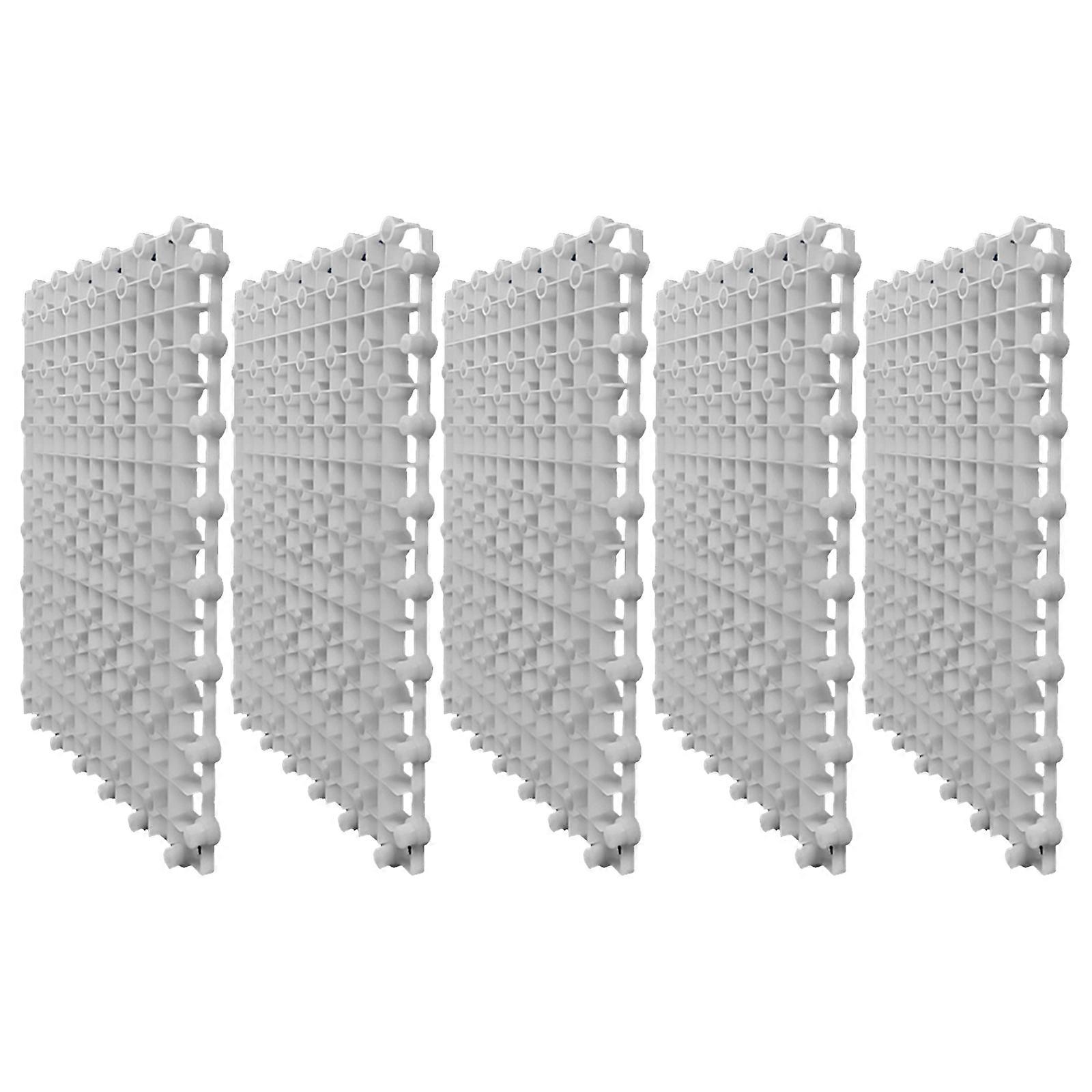 5PCS Grids Divider Tray Aquariums Eggs Crate Light Diffusers FishTanks Divider Filter Bottom Filtration Pad Filter Grids White