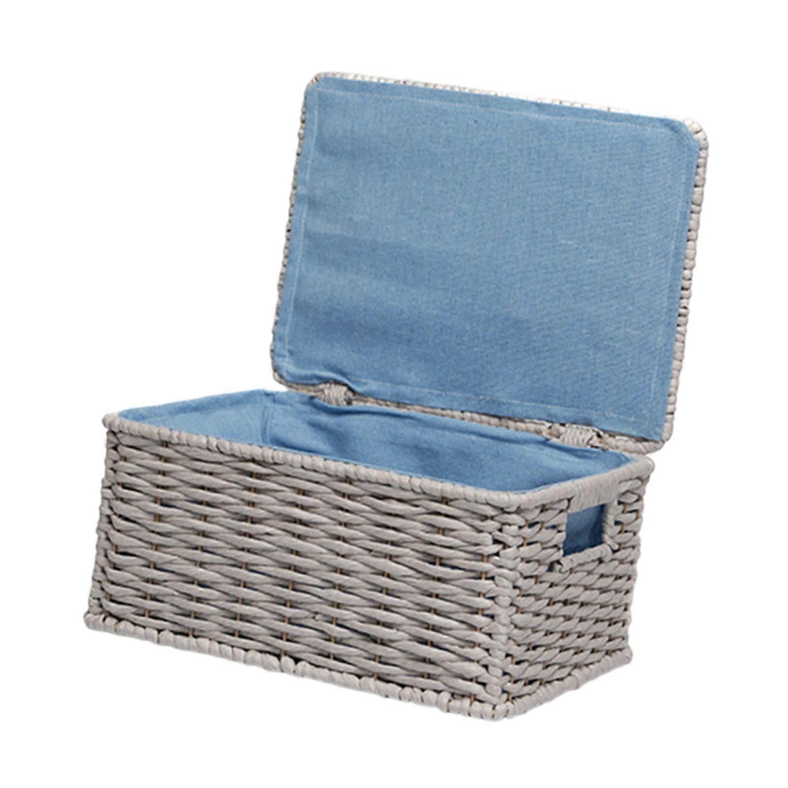Storage Woven Basket Practical Storage Container for Sundries Drinks Clothes Small