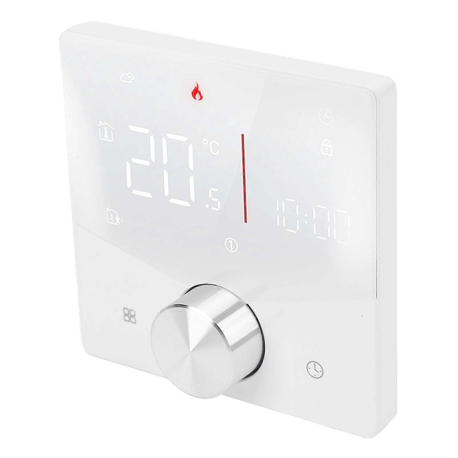 Thermostat intelligent AC95-240V 6 périodes Voix programmables Contrôle APP Écran LED Thermostat WiFi pour le chauffage de l’eau 
