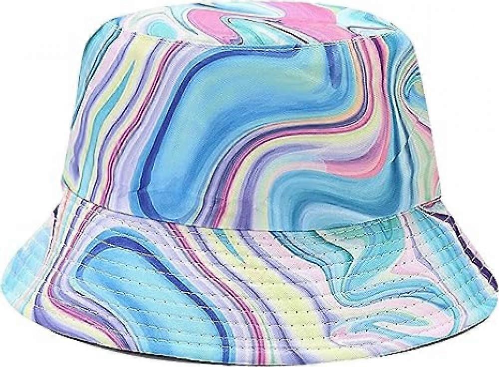JUSCH Unisex Print Double Side Wear Reversible Bucket Hat
