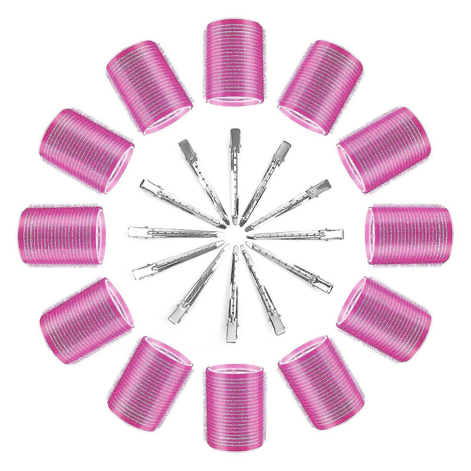 24 Pcs Hair Rollers Set,include Grip Hair Roller & Duckbill Clip