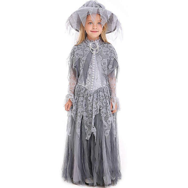 2022 ハロウィン ゴーストプリンセス 花嫁 花 子供コスチューム ゴーストフェスティバル 子供用魔女コスチューム 芸術写真 ポートレートコスチューム