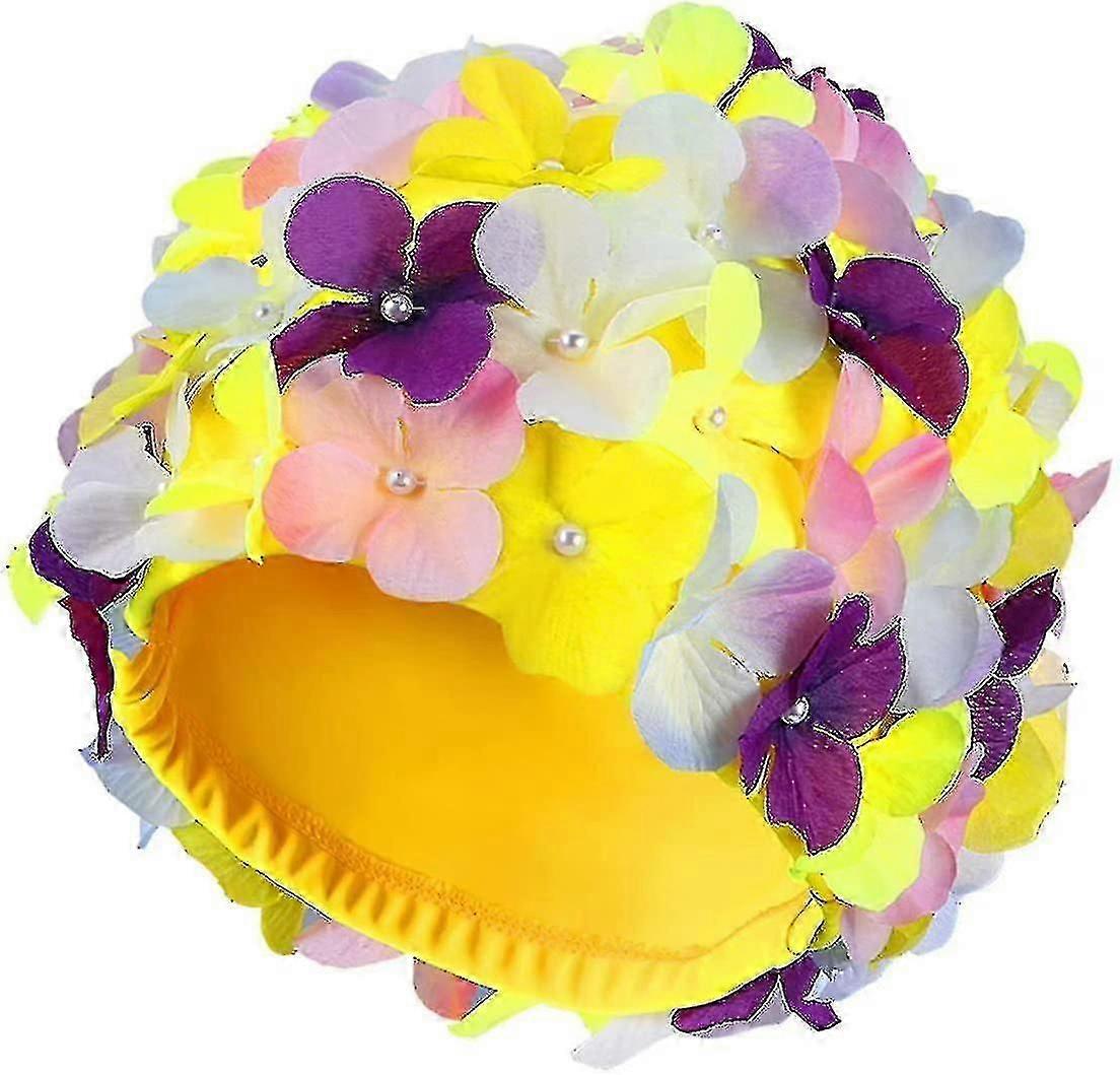 Mode Badekappe Blütenblätter Mode Badekappe Retro Blütenblätter Retro Badekappe Badekappe Blumen Badekappe Badekappe