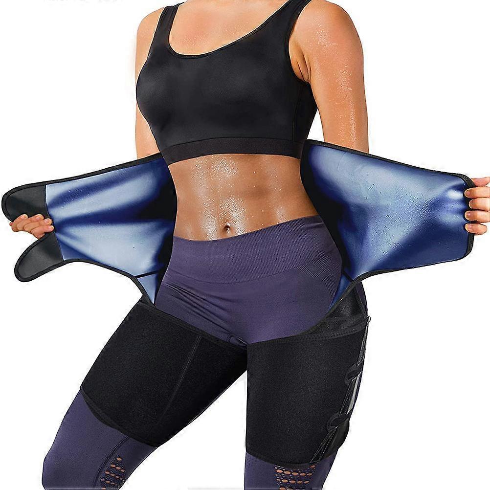 Ceinture de sudation 4 en 1 pour femmes et hommes, ceinture amincissante pour la perte de poids et le contrôle du ventre