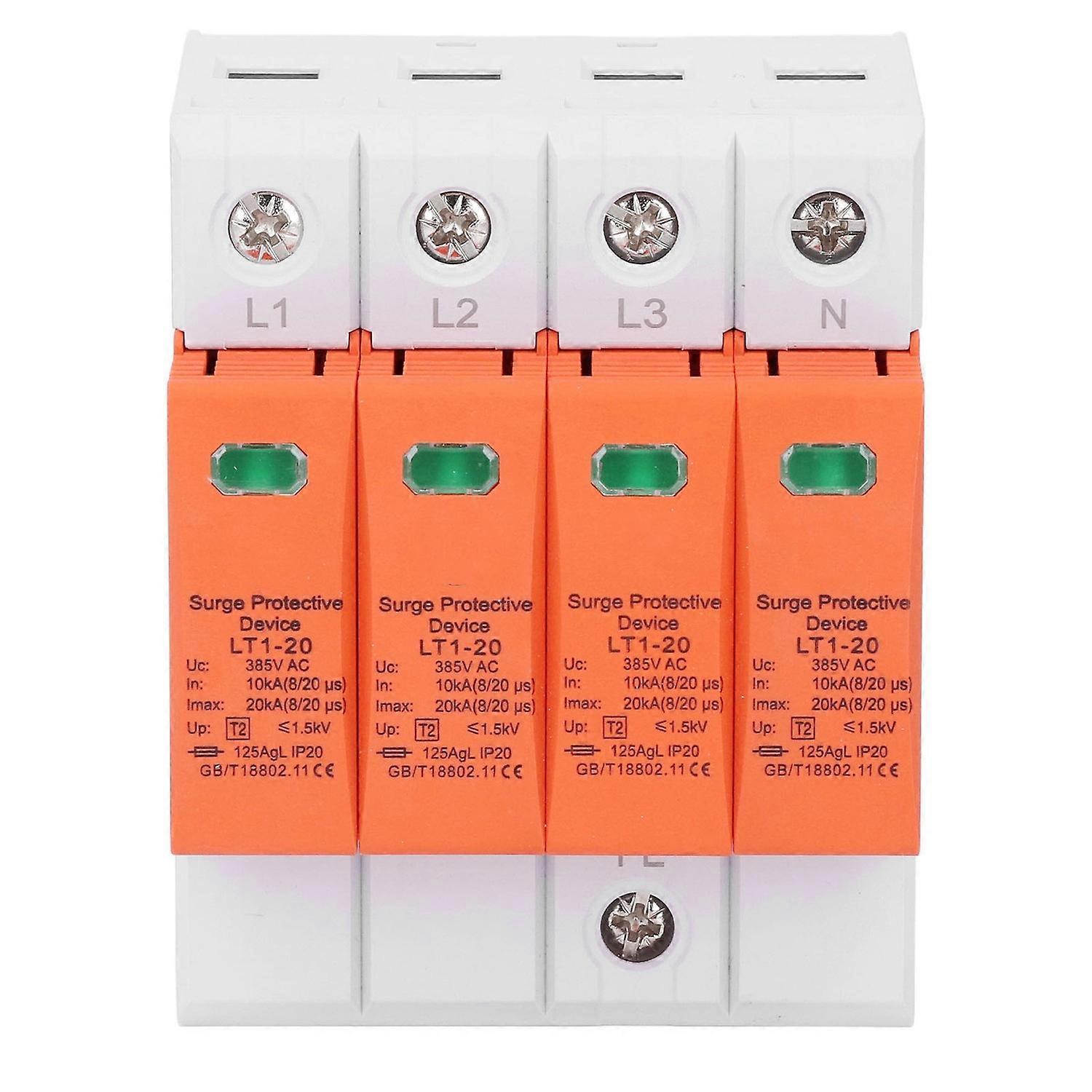 Surge Protective Arrester Device 385VAC 10‑20KA 4P Low Voltage Arrester Device